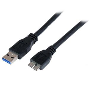 StarTech.com USB3CAUB1M cavo USB USB 3.2 Gen 1 (3.1 Gen 1) USB A Micro-USB B Nero