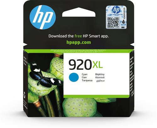 HP 920XL High Yield Cyan Original Ink Cartridge cartuccia d'inchiostro 1 pz Resa elevata (XL)