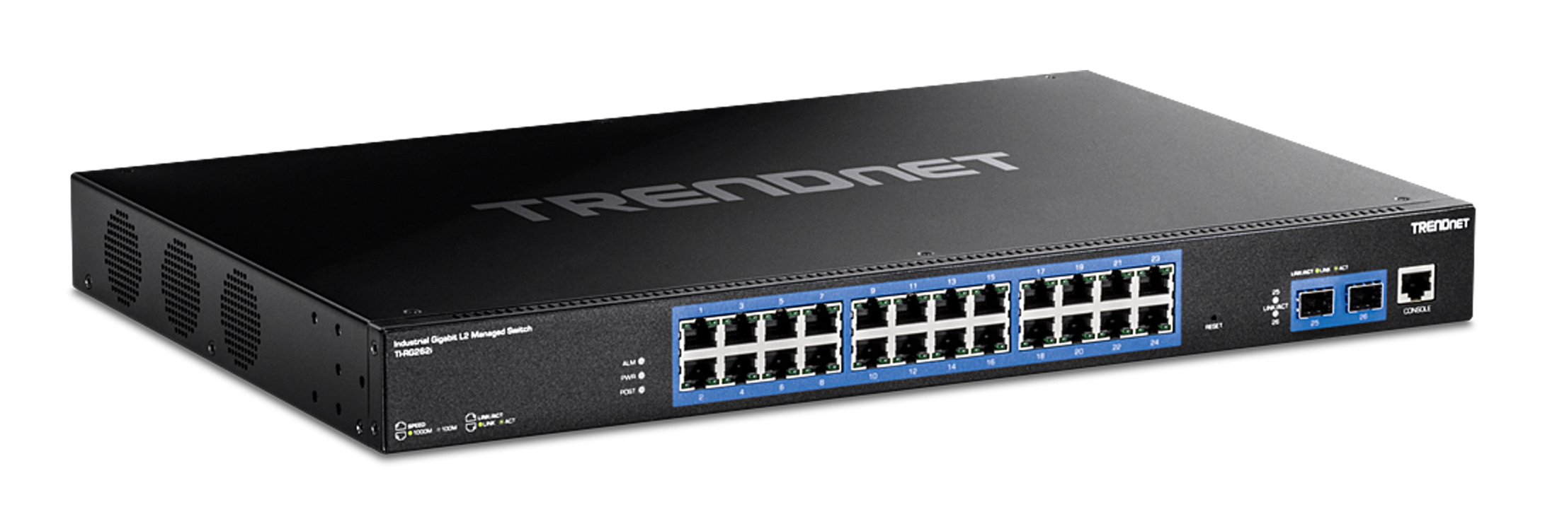 Trendnet TI-RG262I switch di rete Gestito Gigabit Ethernet (10/100/1000) 1U Nero