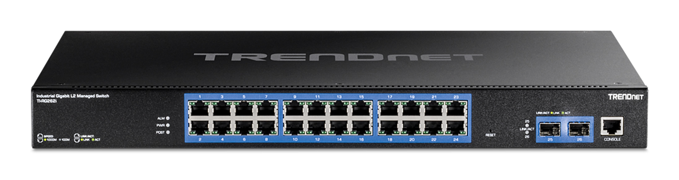 Trendnet TI-RG262I switch di rete Gestito Gigabit Ethernet (10/100/1000) 1U Nero
