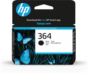 HP 364 Black Original Ink Cartridge cartuccia d'inchiostro 1 pz Resa standard