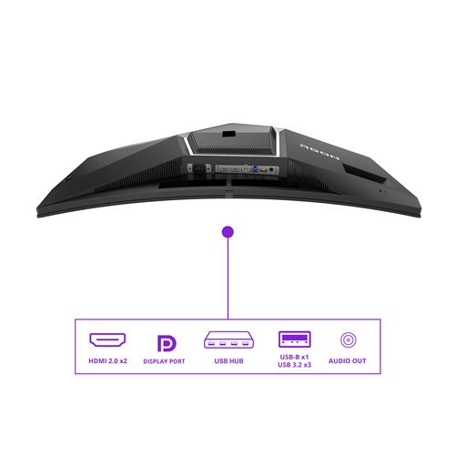 AOC AGON PRO AG346UCD Monitor PC 86,4 cm (34) 3440 x 1440 Pixel Wide Quad HD QD-OLED Nero, Grigio