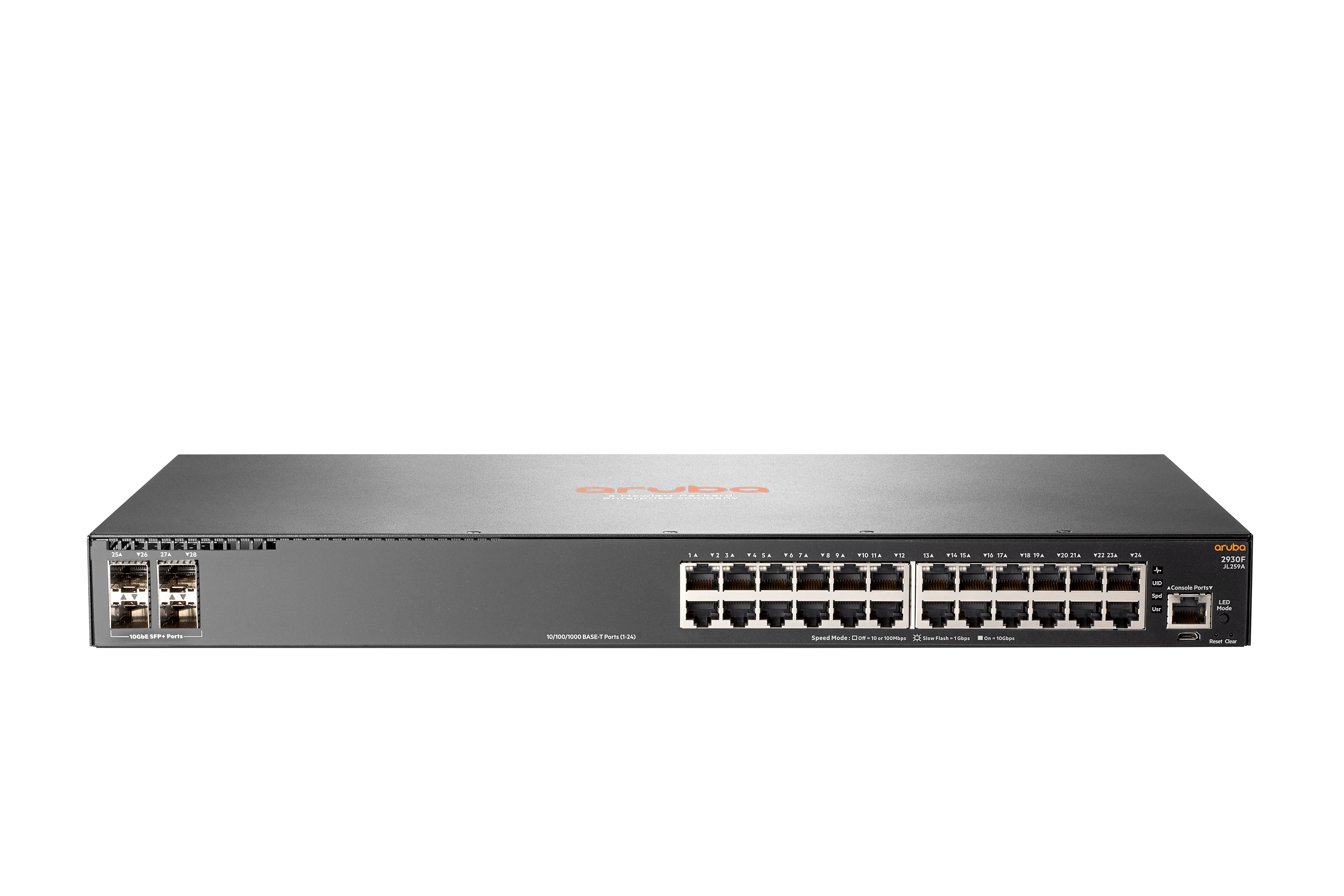 HPE Aruba Networking 2930F 24G 4SFP Gestito L3 Gigabit Ethernet (10/100/1000) 1U Grigio