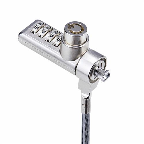 StarTech.com DUALKA10-LAPTOP-LOCK cavo di sicurezza Nero, Acciaio
