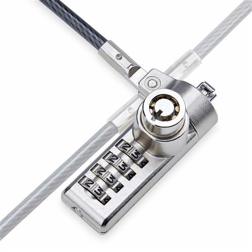 StarTech.com DUALKA10-LAPTOP-LOCK cavo di sicurezza Nero, Acciaio