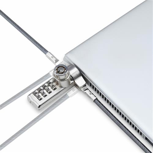 StarTech.com DUALKA10-LAPTOP-LOCK cavo di sicurezza Nero, Acciaio