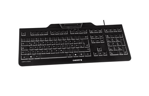 CHERRY KC 1000 SC tastiera Universale USB QWERTY Inglese UK Nero