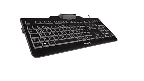 CHERRY KC 1000 SC tastiera Universale USB QWERTY Inglese UK Nero