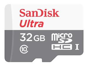 32GB SANDISK ULTRA MICROSDHC 100MB/S CLASS 10 UHS-I