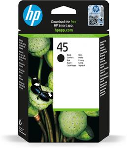 HP 45 zwarte inktcartridge, high-capacity cartuccia d'inchiostro 1 pz Resa elevata (XL) Nero per foto