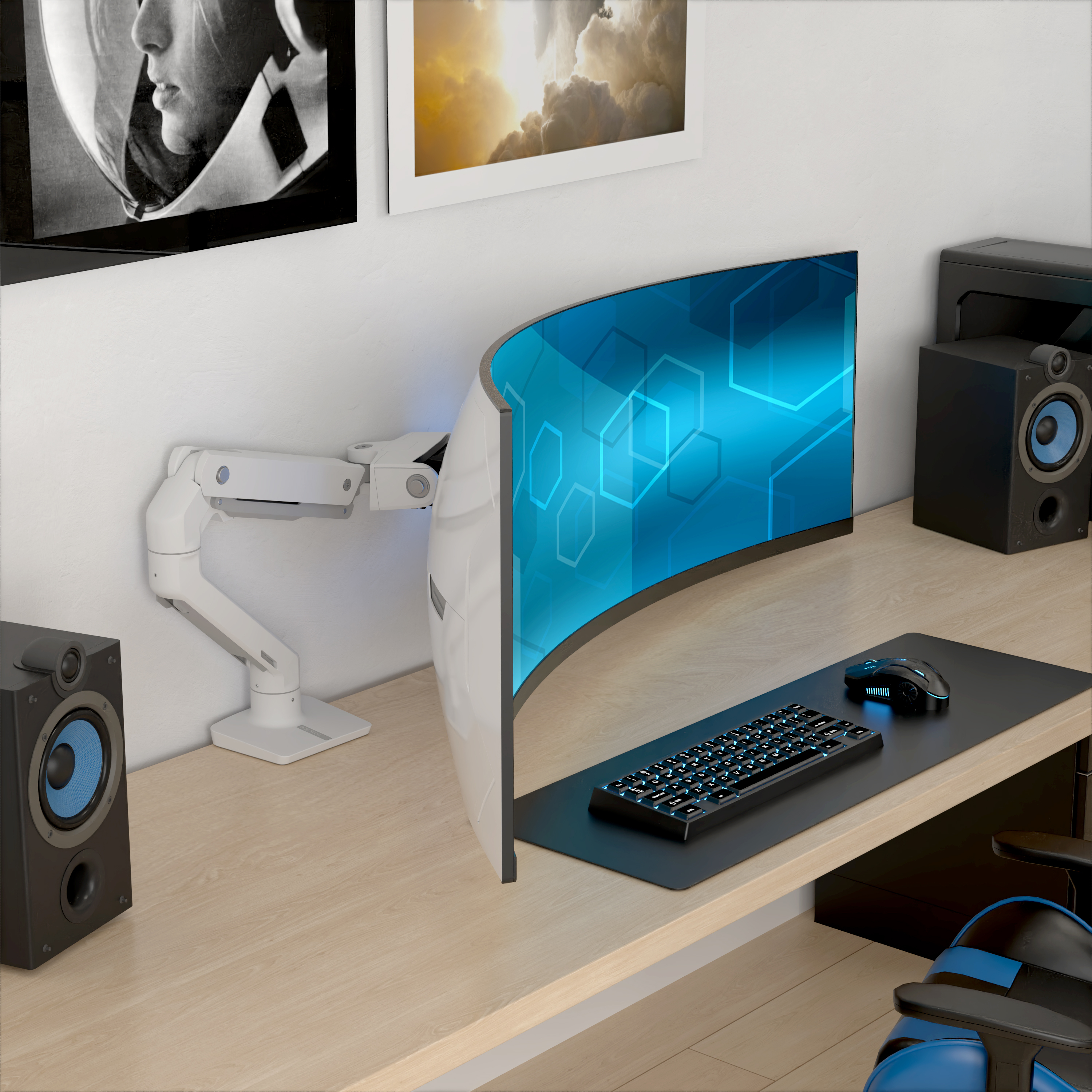 Ergotron HX Series HX ARM WITH VERY HEAVY DUTY PIVOT DESK 144,8 cm (57