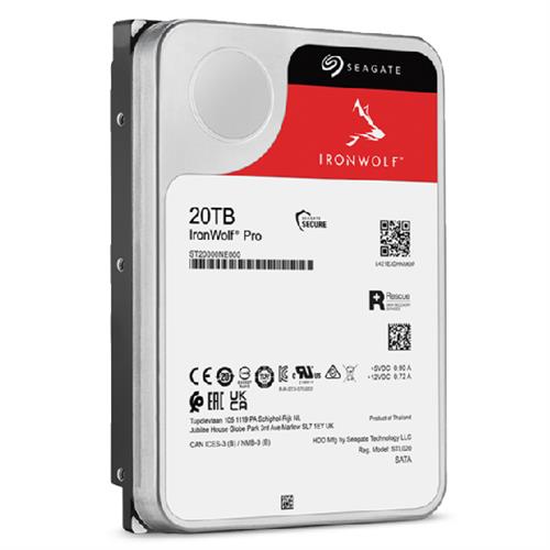 Seagate IronWolf Pro ST20000NT001 disco rigido interno 20 TB 7200 Giri/min 256 MB 3.5