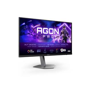 AOC AGON PRO AG276QZD2 Monitor PC 67,8 cm (26.7) 2560 x 1440 Pixel Quad HD QDOLED Grigio