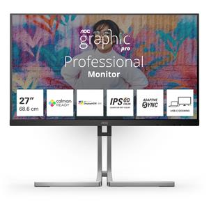 AOC Q27U3CV Monitor PC 68,6 cm (27) 2560 x 1440 Pixel 4K Ultra HD LCD Nero