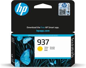 HP 937 Yellow Original Ink Cartridge cartuccia d'inchiostro 1 pz Resa standard