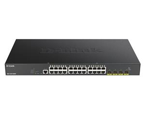 D-Link DGS-1250-28XMP switch di rete Gestito L3 Gigabit Ethernet (10/100/1000) Supporto Power over Ethernet (PoE) Nero