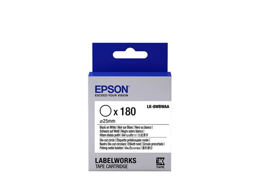 Epson LK-8WBWAA nastro per etichettatrice Nero su bianco