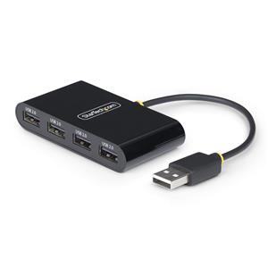 StarTech.com ST4200MINI2-USB-HUB hub di interfaccia 480 Mbit/s Nero