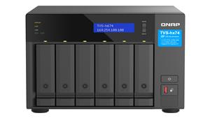 QNAP TVS-H674 NAS Tower Intel Core i5 i5-12400 32 GB DDR4 0 TB QuTS hero Nero