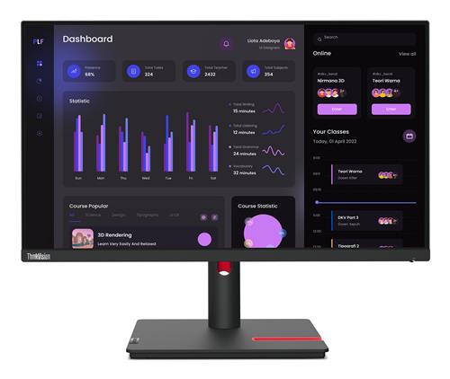 Lenovo ThinkVision T24i-30 LED display 60,5 cm (23.8) 1920 x 1080 Pixel Full HD Nero