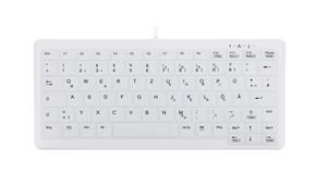 CHERRY AK-C4110 tastiera Medico USB QWERTZ Tedesco Bianco