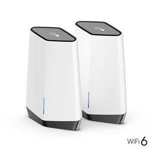 NETGEAR Orbi Pro WiFi 6 Tri-band Mesh System (SXK80) Banda tripla (2.4 GHz/5 GHz/5 GHz) Wi-Fi 6 (802.11ax) Grigio, Bianco 9 Interno