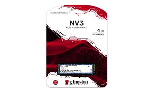 Kingston Technology NV3 4 TB PCI Express 4.0 3D NAND