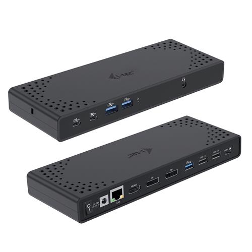 i-tec C31TRIPLE4KDOCKPD replicatore di porte e docking station per laptop Cablato USB 3.2 Gen 1 (3.1 Gen 1) Type-C Nero