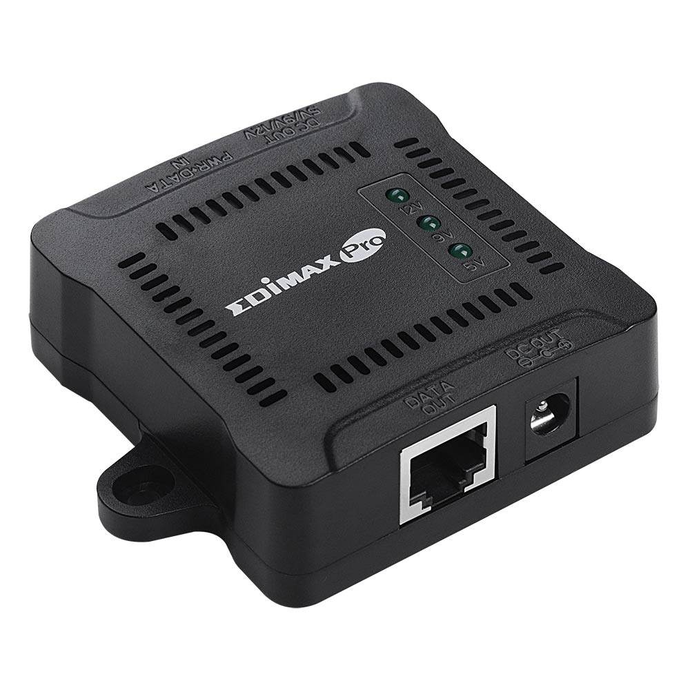 Edimax GP-101ST divisore di rete Supporto Power over Ethernet (PoE) Nero