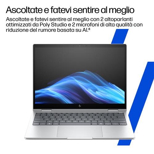 HP EliteBook 8 Flip G1i AI Intel Core Ultra 7 255U Ibrido (2 in 1) 33,8 cm (13.3