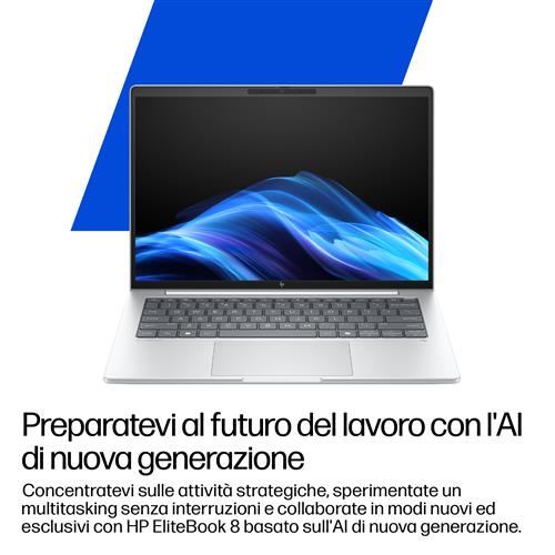 HP EliteBook 8 G1i Next Gen AI PC Wolf Pro Security Edition Copilot+ PC Intel Core Ultra 7 256V Computer portatile 35,6 cm (14