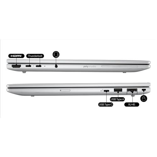 HP EliteBook 8 G1i AI PC Wolf Pro Security Edition Intel Core Ultra 5 225U Computer portatile 35,6 cm (14