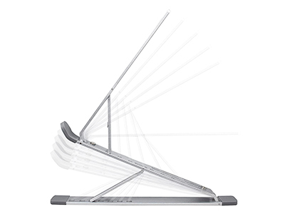 Hamlet Tiramisù Pro Supporto per computer portatile Alluminio 48,3 cm (19