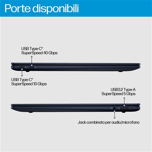 HP EliteBook Ultra G1q Copilot+ PC Qualcomm Snapdragon X1E-78-100 Computer portatile 35,6 cm (14