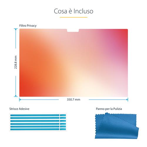 FILTRO PRIVACY PER MACBOOK PRO 21/23  SCHERMO PRIVACY  16IN ORO