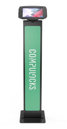 GALAXY TAB A7 LITE 8.7IN SPACE ENCLOS BRANDABLE FLOOR STAND BLK