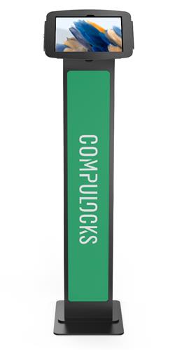 GALAXY TAB A8 10.5IN SPACE ENCLO. BRANDABLE FLOOR STAND BLK