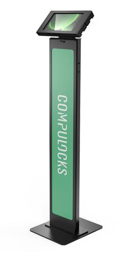 GALAXY TAB ACTIVE 3/5 8IN APEX ENCLOS BRANDABLE FLOOR STAND BLK