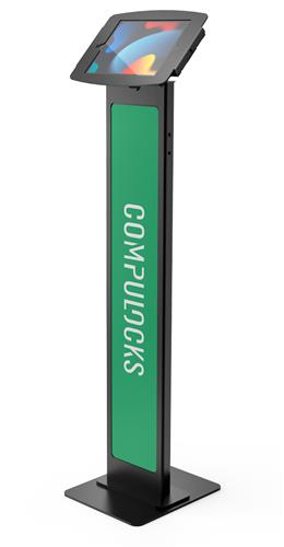 IPAD 10.2IN SPACE ENCLOSURE BRANDABLE FLOOR STAND - BLACK
