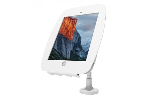 IPAD 10.2IN SPACE ENCLOSURE FLEX ARM MOUNT - WHITE