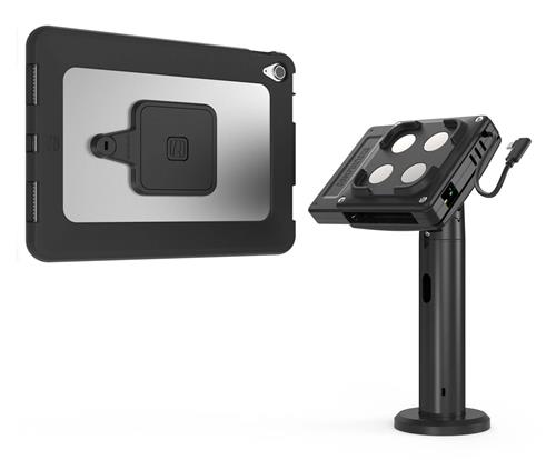 IPAD 10TH SPACE ENCLOSURE TILTING STAND 8IN PLUS HUB BLACK