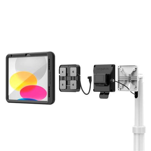 IPAD 10TH-11TH (A16) GEN POWER MOVE MEDICAL ROLLING CART BLACK