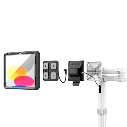 IPAD 10TH-11TH (A16) GEN POWER MOVE MEDICAL ROLLING CART EXT BL