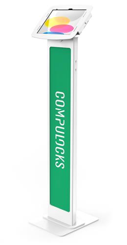 IPAD 10TH-11TH (A16) GEN SPACE ENCLOS BRANDABLE FLOOR STAND WHT