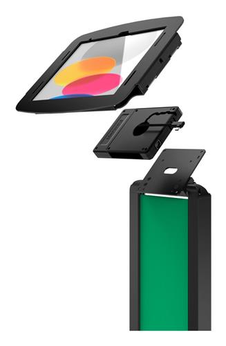 IPAD 10TH-11TH A16 GEN SPACE EN BRANDABLE FLOOR STAND+HUB BLACK