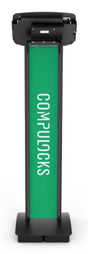 IPAD 10TH-11TH A16 GEN SPACE EN BRANDABLE FLOOR STAND+HUB BLACK