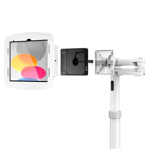 IPAD 10TH-11TH A16 GEN SPACE EN MEDICAL ROLLING CART EXT+HUB WHT