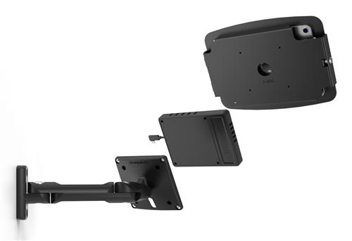 IPAD 10TH-11TH A16 GEN SPACE EN SWING WALL MOUNT PLUS HUB BLACK