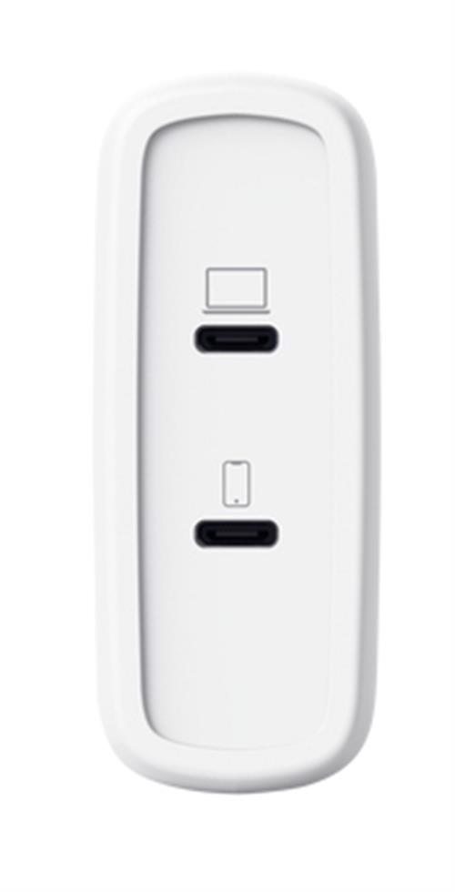 MAXO 100W 2P USB-C GAN CHARGER WHT