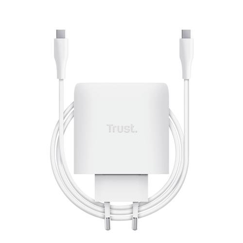 MAXO 65W 2P USB-C GAN CHARGER WHT